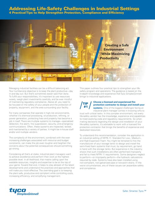 Bts whitepaper  addressinglifesafetychallengesinindustrialsettings