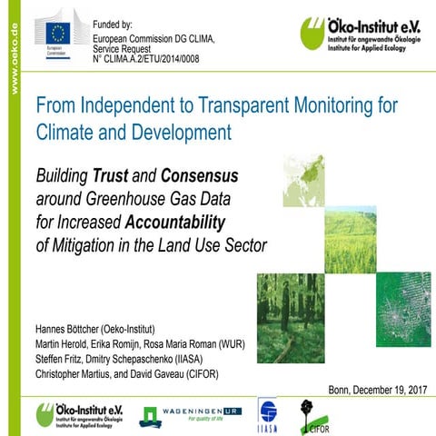 The Enhanced Transparency Framework: Case studies on its implementation ...