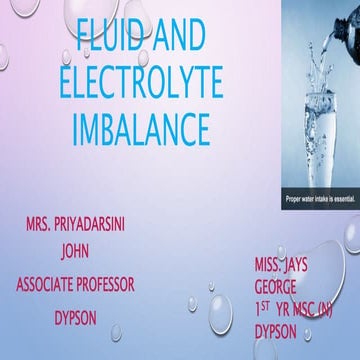 Fluid and electrolyte imbalance [autosaved]