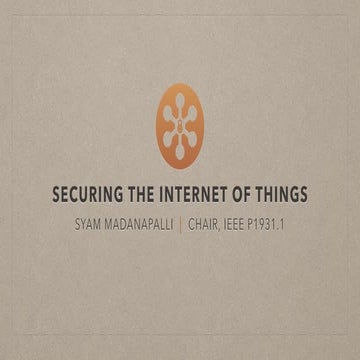 Securing the Internet of Things