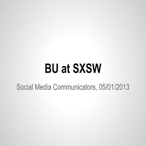 BU at SXSW