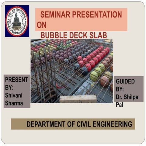 Bubble deck slab seminar ppt
