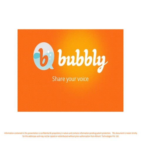 Bubbly The Instagram of Your Voice!! 