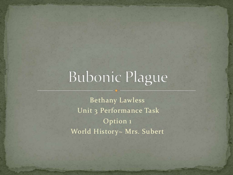 Bubonic plague