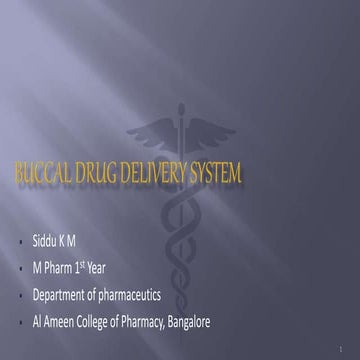 Buccal drug delivery system