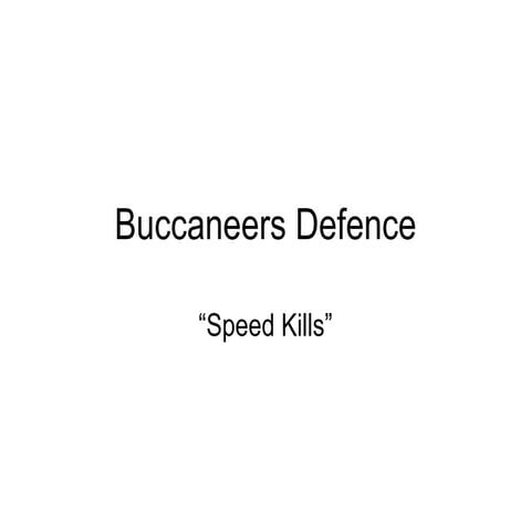 Buccaneers Defence 10/11