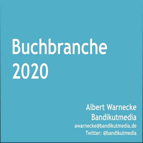Buchbranche 2020