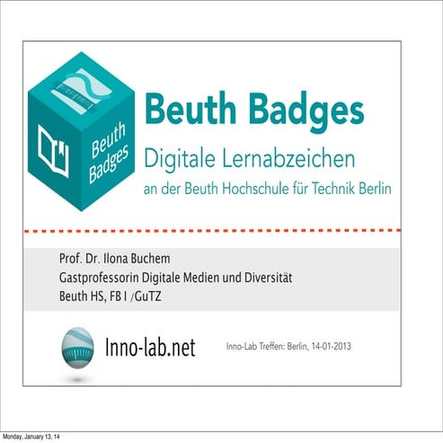Beuth Badges: Digitale Lernabzeichen an der Beuth Hochschule 