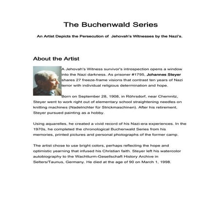 Buchenwald through the eyes of an artist