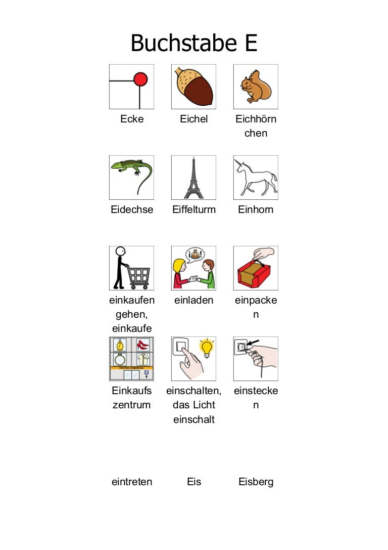 Buchstabe e