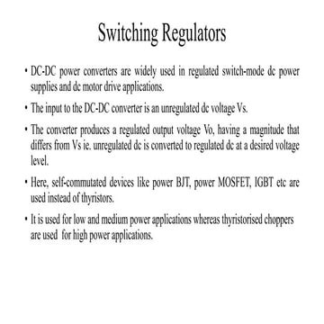 DC-DC Converters-Buck,Boost and Buck Boost