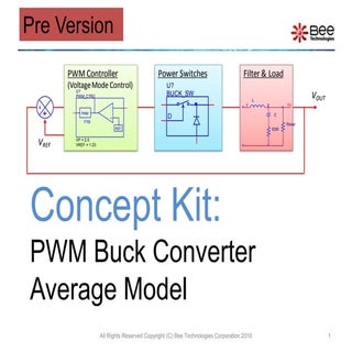 PWM Buck Converter using Average Model