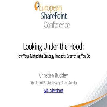 Looking Under the Hood: How Your Metadata Strategy Impacts Everything You Do ...