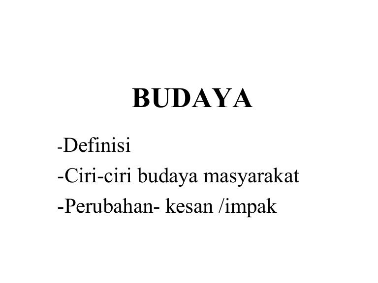 Budaya