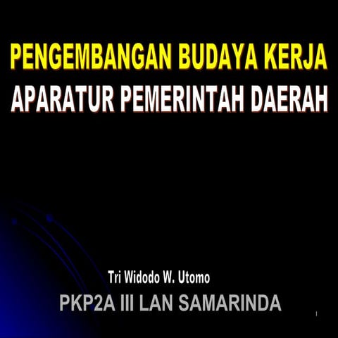 Budaya Kerja