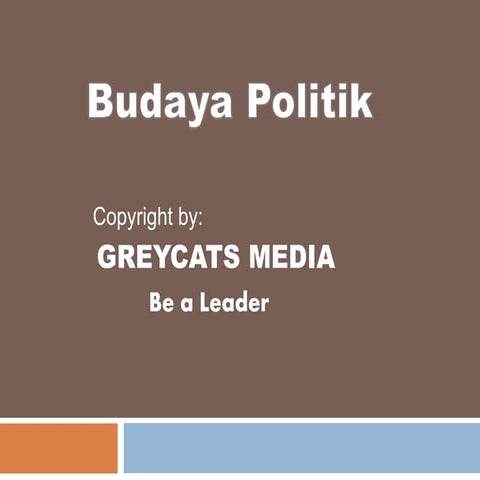 Budaya pPolitik