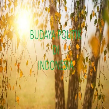 Budaya Politik di Indonesia Kelas XI SMA