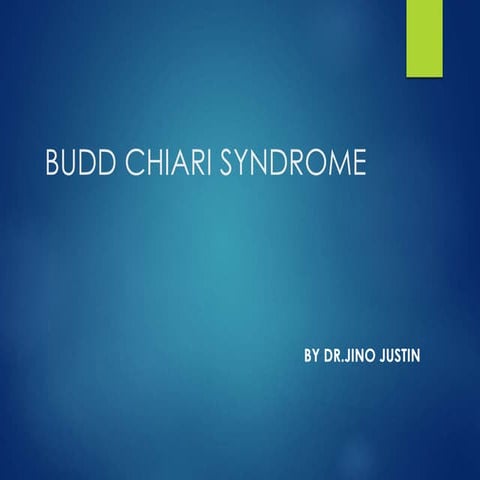 Budd chiari syndrome