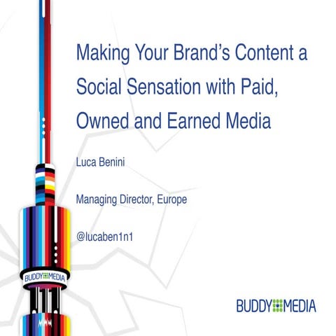 #SMI12: Make your brand a social sensation with paid, owned and earned media