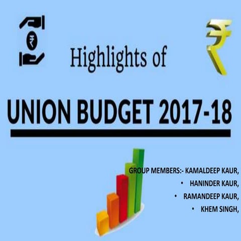 UNION Budget 2017-2018