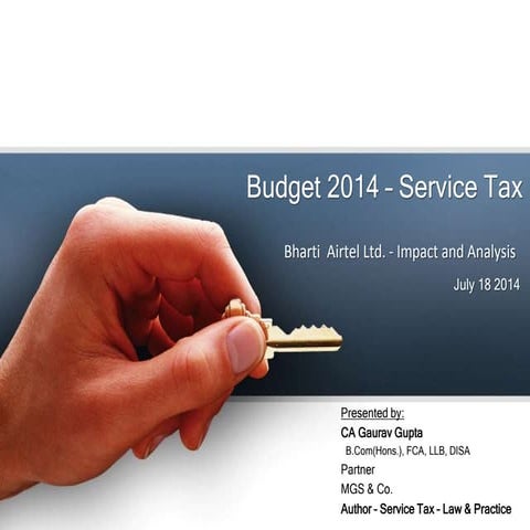 Budget 2014 I Service Tax
