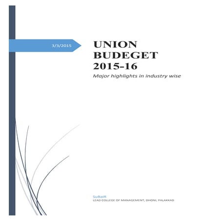 Budget 2015