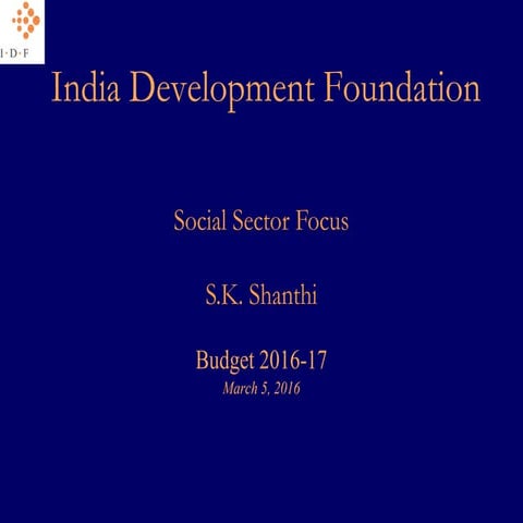 Social Sector Focus