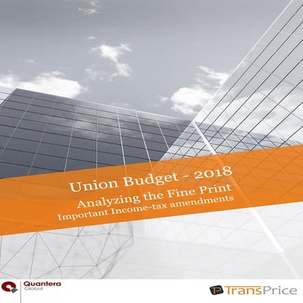 India Union Budget - 2018