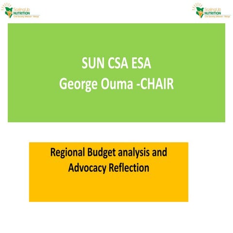 Budget advocacy
