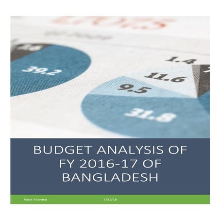 Budget Analysis of 2016-17 of Bangladesh