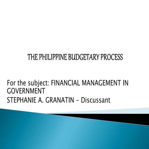Budgetary process