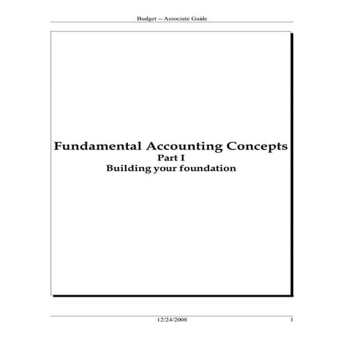 Budget Associate Guide Sample Presentation