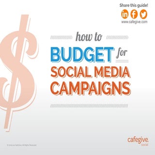 How to Budget for Social Media Camp...