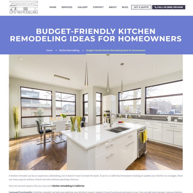Budget Friendly Kitchen Remodeling Ideas