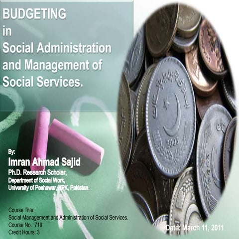 Budgeting in Social Administration and Management of Social Services - IMRAN ...