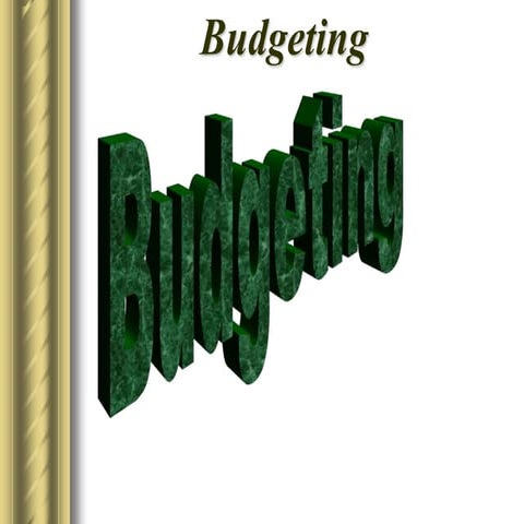 Budgeting 