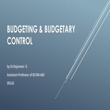 Budgeting-Budgetary-Control Elements of Budget