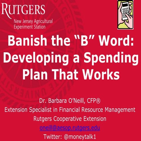 Budgeting Presentation for RCE Staff