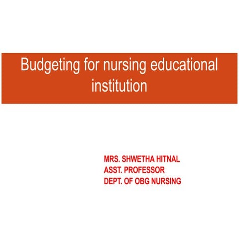 Budgeting , Recruitment,