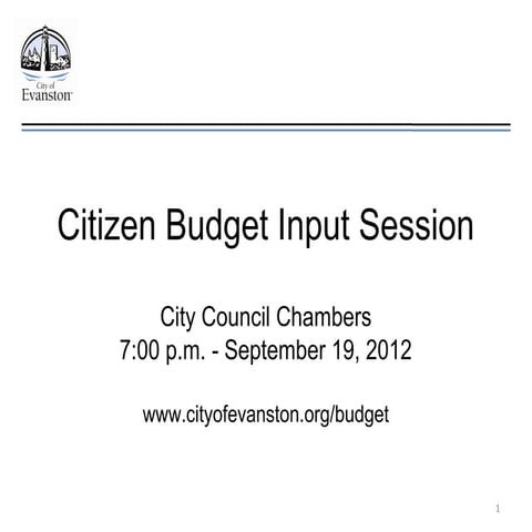 Budget input presentation for 09 19-12 draft v2