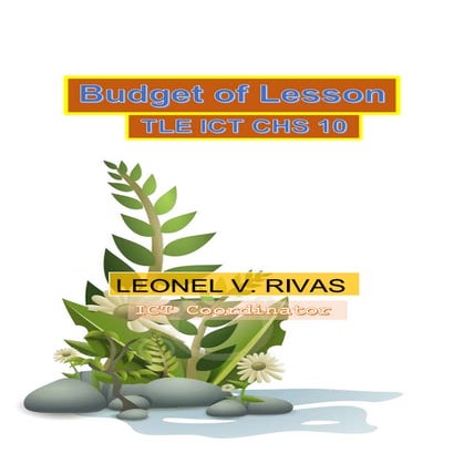 Budget of lesson in TLE ICT CHS 10