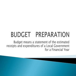 Budget   preparation