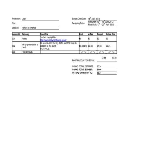 Budget pdf sheet1 | PDF