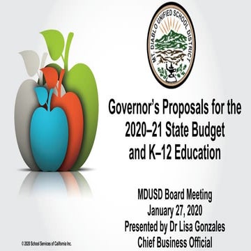 Budget Update & Governor's Budget Message
