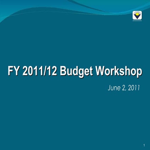 Sunnyvale Budget 2011-2012 Presentation
