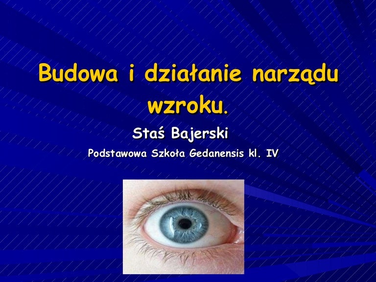 Narząd Którego Wydzielina Natłuszcza Włosy Budowa i działanie narzadu wzroku