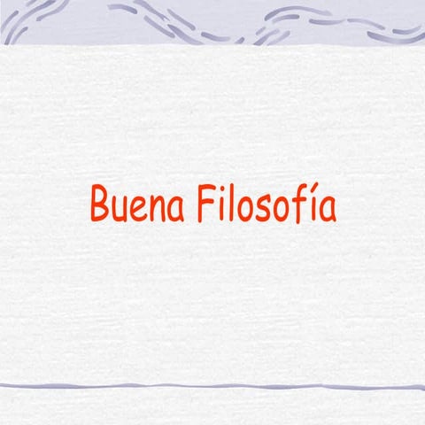 Buena Filosofia