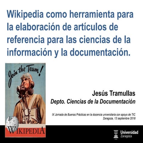 Wikipedia como herramienta para la elaboración de artículos de referencia par...