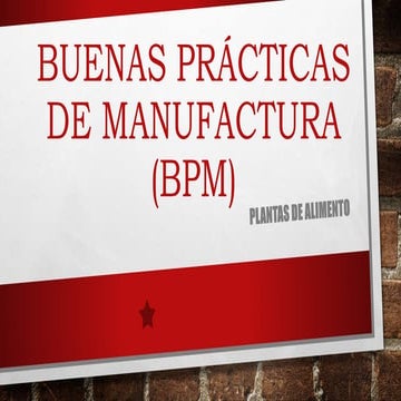 Buenas prácticas de manufactura