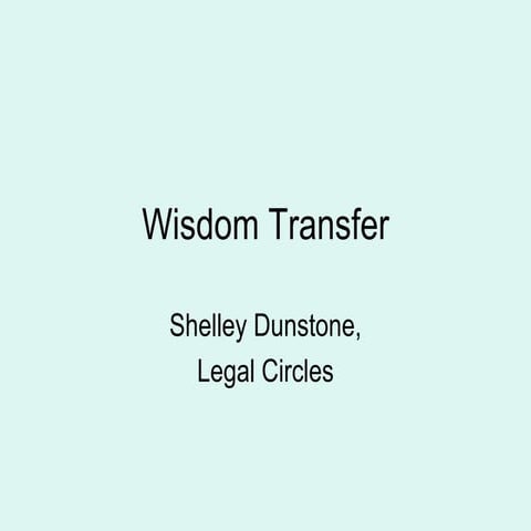 Wisdom Transfer | PPT